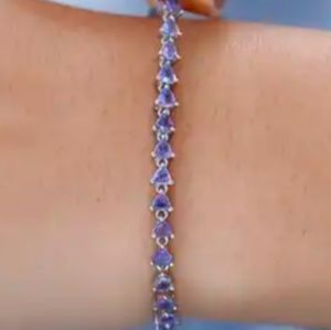 Tanzanite tennis bracelet